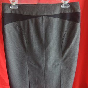 Bebe Size 6 Grey Pencil Skirt